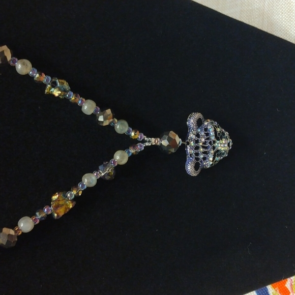 💖(2 for $20)Handmade beaded natural stone necklace - Picture 2 of 6